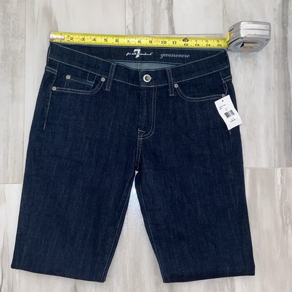 7 For All Mankind Gwenevere Skinny Ankle, Dark, Mexico, 29x29, NWT, $189 MSRP - Picture 4 of 12